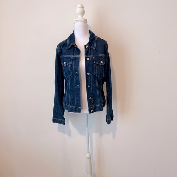 Vintage Tommy Hilfiger Flag Patch Denim Jacket 💙❤️ - Picture 10 of 11